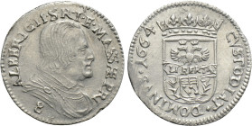 ITALY. Massa di Lunigiana (Duchi). Alberico II Cybo Malaspina.(1662-1667). 8 Bolognini (1664)