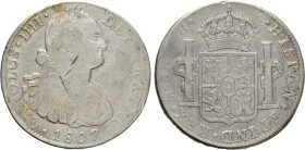 MEXICO. Carlos IV (1788-1808). 8 Reales (1807-TH). Mexico City