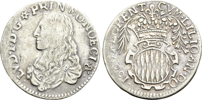 MONACO. Louis I Grimaldi (1662-1701). 5 Sols or 1/12 d'écu (1666). 

Obv: LVD ...