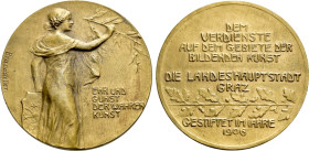 AUSTRIA. Graz fine arts. Medal (1906) by Brandstetter
