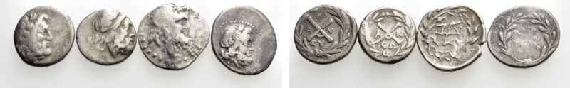 4 Hemidrachms of the Achaean League. 

Obv: .
Rev: .

. 

Condition: See ...