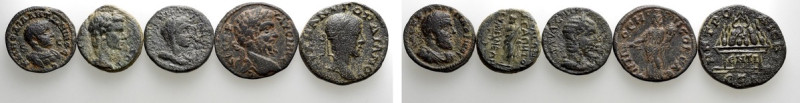 5 Roman Provincial Coins. 

Obv: .
Rev: .

. 

Condition: See picture.
...