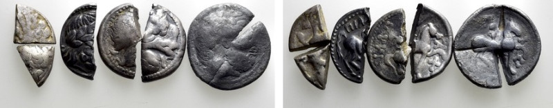 6 Pieces of Celtic Hacksilver. 

Obv: .
Rev: .

. 

Condition: See pictur...