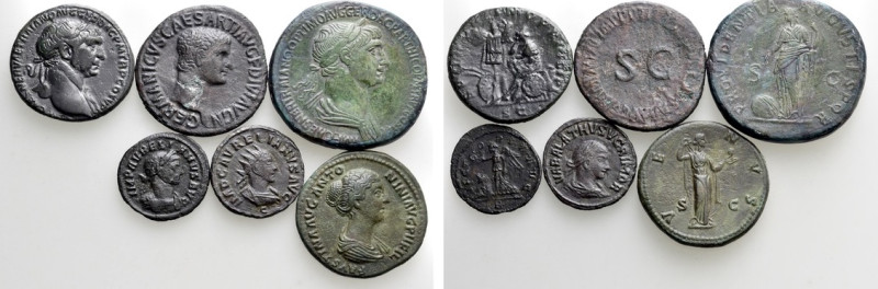 6 Roman Coins; ALL TOOLED!. 

Obv: .
Rev: .

. 

Condition: See picture....