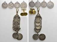 6 Jewellery Pieces made of Coins; Austria; Franz Joseph etc