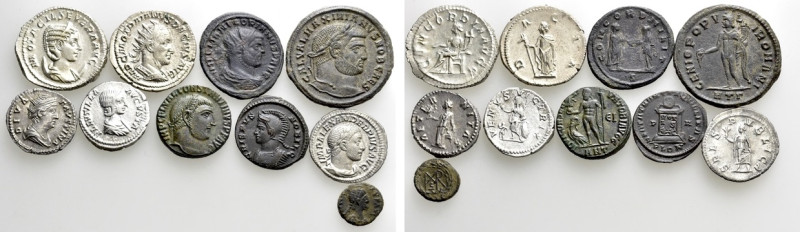 10 Roman Coins. 

Obv: .
Rev: .

. 

Condition: See picture.

Weight: g...