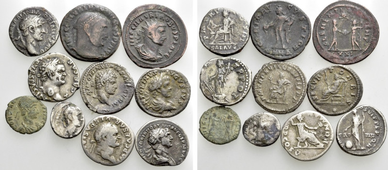 10 Roman Coins. 

Obv: .
Rev: .

. 

Condition: See picture.

Weight: g...