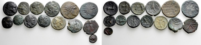 14 Greek Coins.

Obv: .
Rev: .

.

Condition: See picture.

Weight: g....