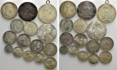 15 Silver Coins of Austria / Hungary / Franz Joseph / Maria Theresia etc