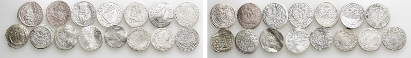 15 Silver Coins of the 17th Century / Austria / Germany etc. 

Obv: .
Rev: ....