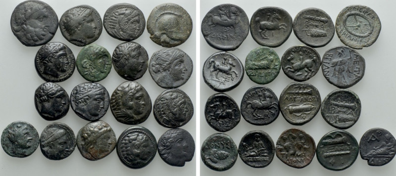 17 Greek Coins. 

Obv: .
Rev: .

. 

Condition: See picture.

Weight: g...