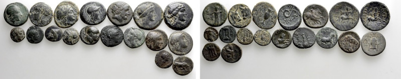 18 Greek Coins. 

Obv: .
Rev: .

. 

Condition: See picture.

Weight: g...