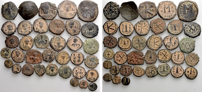 35 Byzantine Coins. 

Obv: .
Rev: .

. 

Condition: See picture.

Weigh...