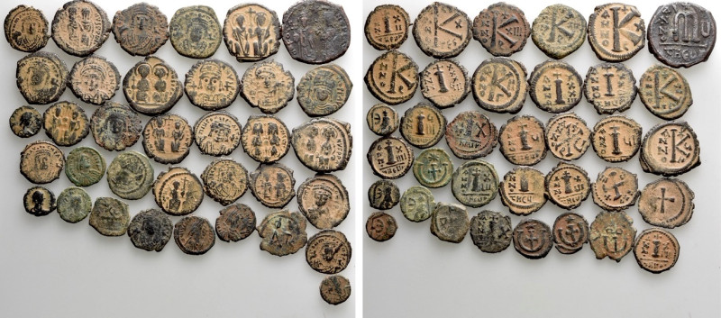 35 Byzantine Coins. 

Obv: .
Rev: .

. 

Condition: See picture.

Weigh...