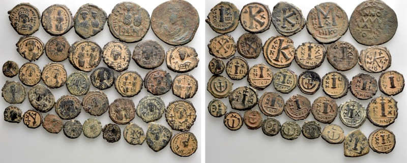 35 Byzantine Coins. 

Obv: .
Rev: .

. 

Condition: See picture.

Weigh...