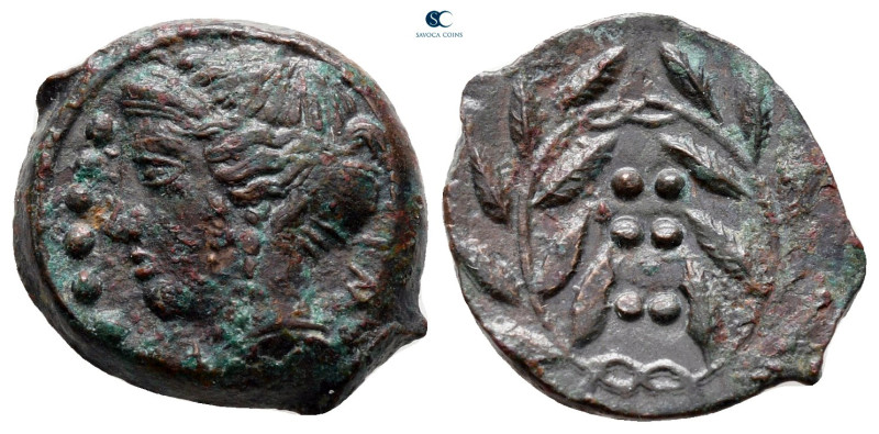 Sicily. Himera circa 415-409 BC. 
Hemilitron Æ

17 mm, 3,14 g

IME, head of...