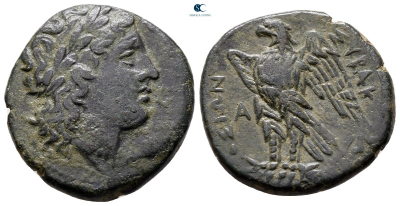 Sicily. Syracuse circa 287-278 BC. Time of Hiketas
Bronze Æ

23 mm, 7,23 g
...
