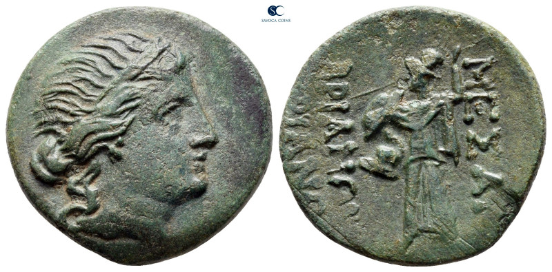 Thrace. Mesembria circa 175-100 BC. 
Bronze Æ

23 mm, 7,43 g

Diademed head...