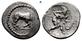 Thessaly. Kierion circa 400-360 BC. Trihemiobol AR
