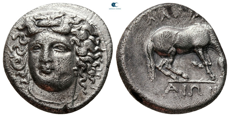 Thessaly. Larissa circa 356-320 BC. 
Drachm AR

19 mm, 5,80 g

Facing head ...