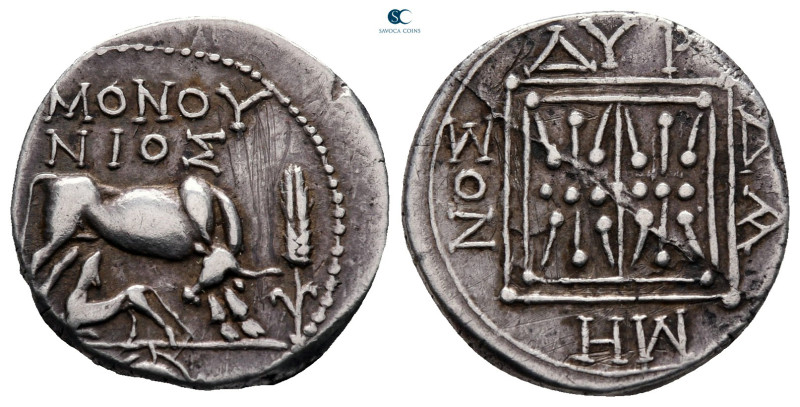 Illyria. Dyrrhachion circa 229-100 BC. ΔΑΜΗΝΟΣ, ΜΟΝΟΥΝΙΟΣ (Damenos, Monounios), ...