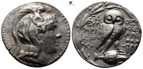 Attica. Athens circa 186-147 BC. Euryklei-, Ariara- and Diony-, magistrates. Struck ca. 135/4 BC. Tetradrachm AR. New Style Coinage