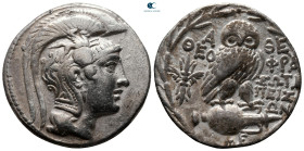 Attica. Athens circa 165-42 BC. Theophra, Sotas and Herakon, Peison. Struck 1362/1 BC. Tetradrachm AR
