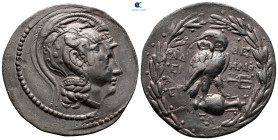 Attica. Athens circa 147-146 BC. Magistrates Adei- and Helio-. Tetradrachm AR. New Style Coinage