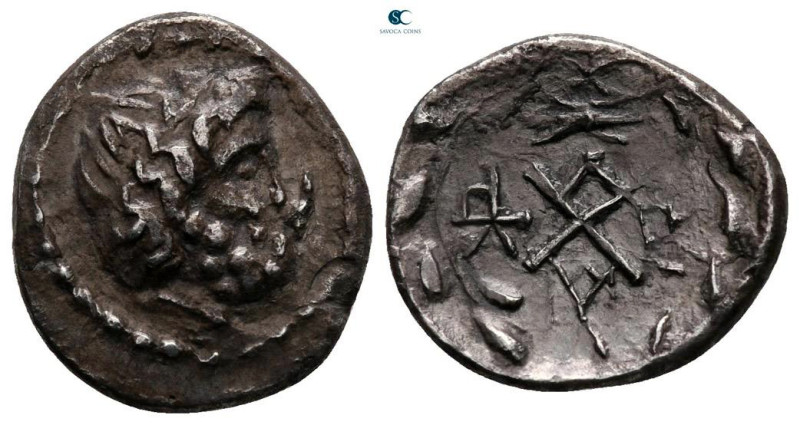 Achaia. Achaian League. Elis circa 50 BC. 
Hemidrachm AR

16 mm, 1,86 g

La...