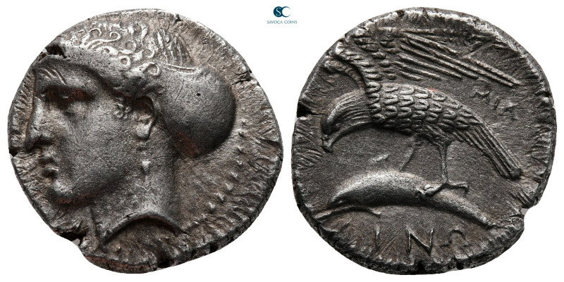 Paphlagonia. Sinope circa 330-300 BC. 
Drachm AR

19 mm, 5,78 g

Head of ny...