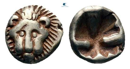 Ionia. Miletos circa 569-546 BC. 
Hemihekte - 1/24 Stater EL

6 mm, 0,60 g
...