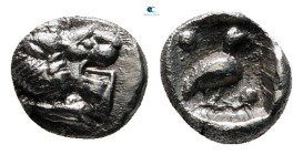 Caria. Mylasa  circa 420-390 BC. Tetartemorion AR