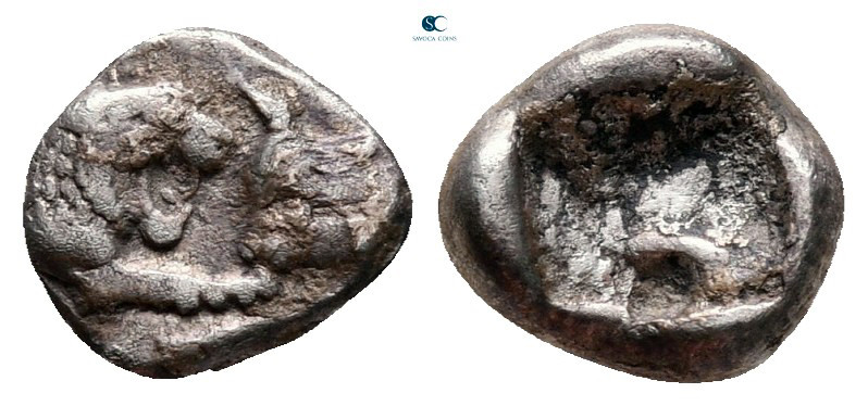 Kings of Lydia. Sardeis. Kroisos 560-546 BC. 
1/12 Siglos AR

9 mm, 0,80 g
...