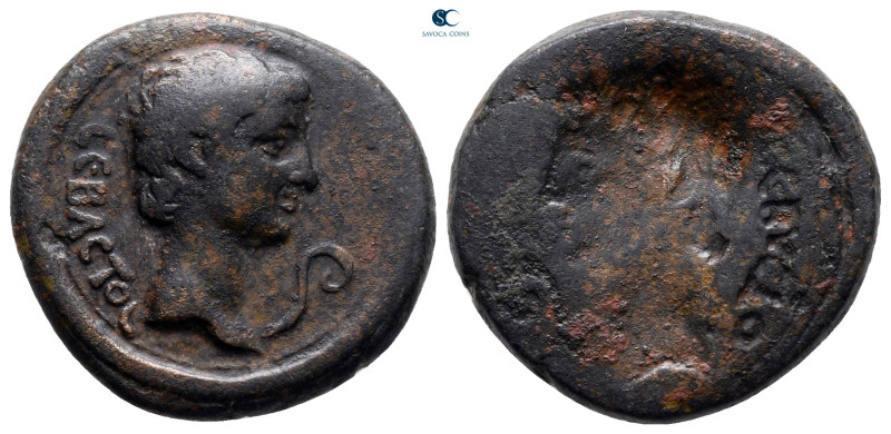 Phrygia. Amorion. Augustus 27 BC-AD 14. 
Brockage Bronze Æ

21 mm, 5,98 g

...