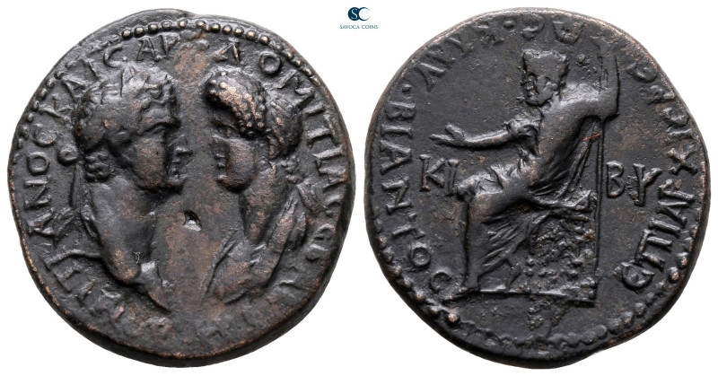 Phrygia. Kibyra. Domitian with Domitia AD 81-96. 
Bronze Æ

25 mm, 8,48 g

...