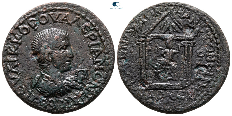 Pamphylia. Aspendos. Valerian II AD 256-258. 
Bronze Æ

31 mm, 18,20 g

ΠOY...