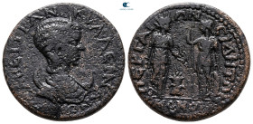 Pamphylia. Perge. Tranquillina AD 241-244. Homonoia issue with Side. Bronze Æ