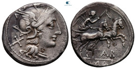 Atilius Saranus 155 BC. Rome. Denarius AR