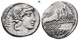 C. Vibius C.f. Pansa 90 BC. Rome. Denarius AR