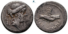 Albinus Bruti f 48 BC. Rome. Denarius AR