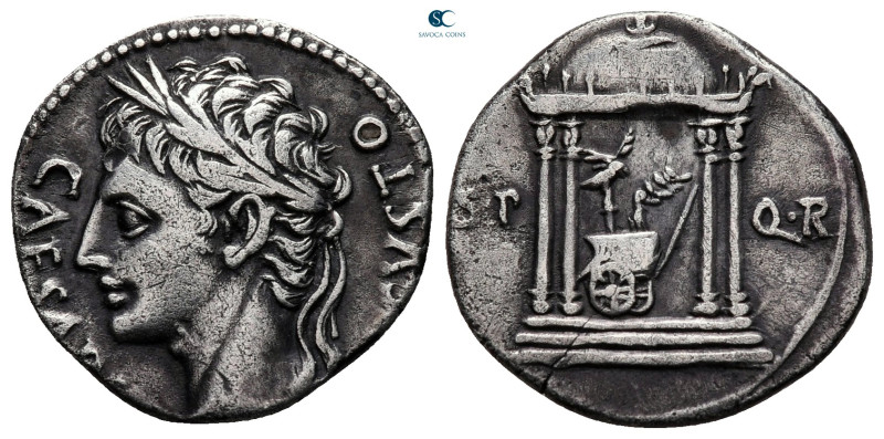 Augustus 27 BC-AD 14. Colonia Patricia
Denarius AR

18 mm, 3,62 g

CAES[ARI...