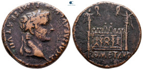 Tiberius AD 14-37. Lugdunum (Lyon). As Æ