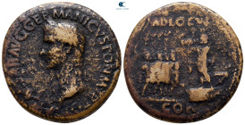 Germanicus AD 37-41. Struck under Caligula, AD 37-38. Rome. Sestertius Æ