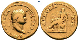Titus, as Caesar AD 76-78. Rome. Aureus AV