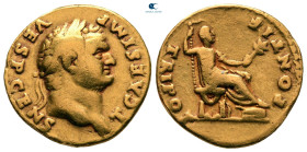 Titus, as Caesar AD 76-78. Rome. Aureus AV