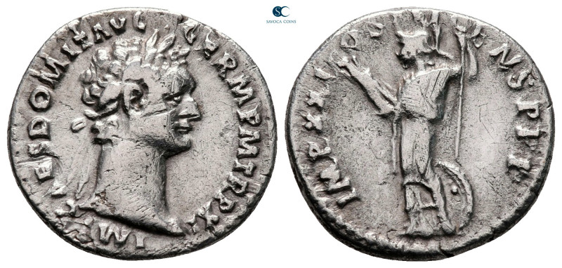 Domitian AD 81-96. Rome
Denarius AR

19 mm, 3,15 g

IMP CAES DOMIT AVG GERM...