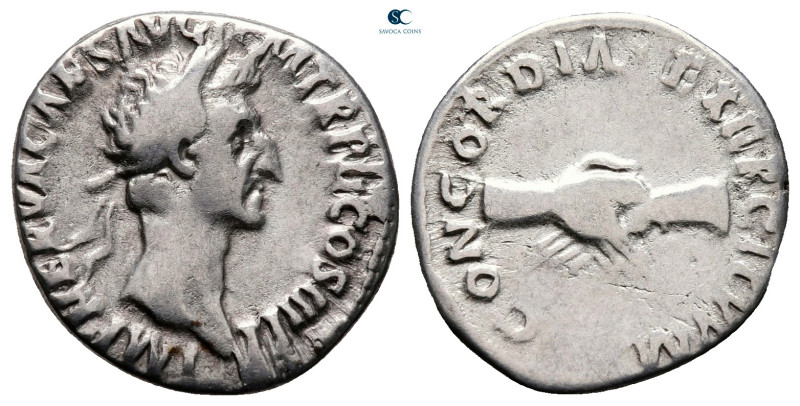 Nerva AD 96-98. Rome
Denarius AR

18 mm, 3,12 g

IMP NERVA CAES AVG P M TR ...