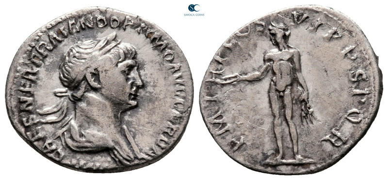 Trajan AD 98-117. Rome
Denarius AR

19 mm, 2,93 g

IMP CAES NER TRAIANO OPT...