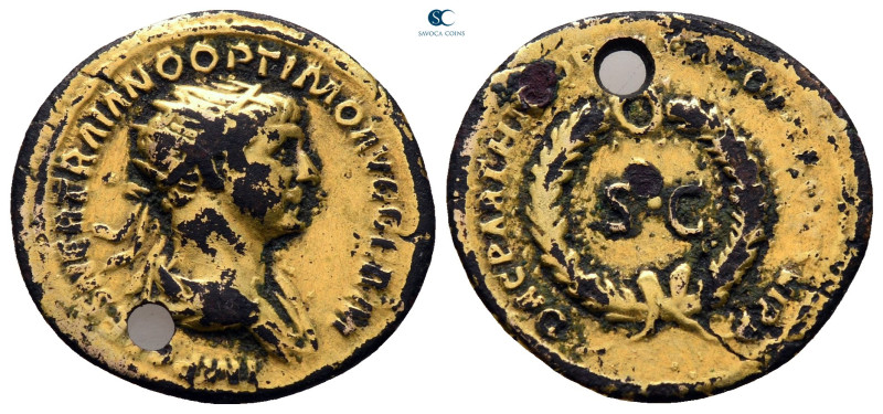 Trajan AD 98-117. Struck in Rome for circulation in Seleucis and Pieria
Semis Æ...