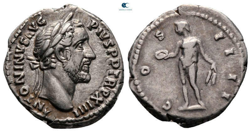 Antoninus Pius AD 138-161. Rome
Denarius AR

19 mm, 3,34 g

ANTONINVS AVG P...